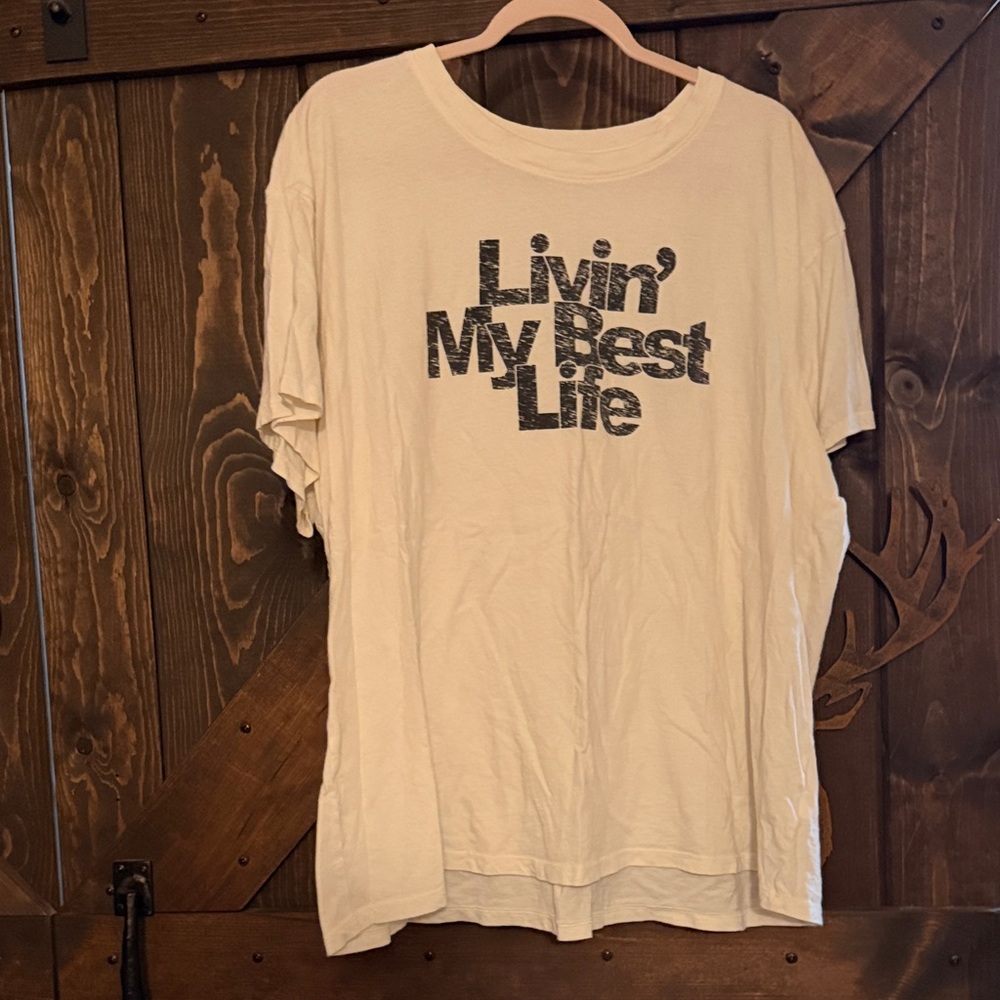 Torrid Cream Relaxed Fit T-Shirt